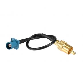 Superbat Fakra to RCA Cable, RCA Male to Blue Fakra Z Male Coax Pigtail 6