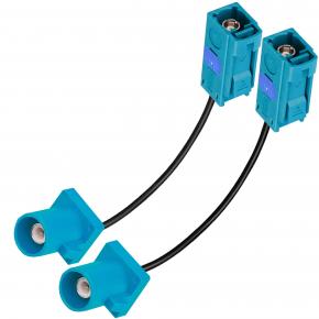 TUOLNK 2 Pack 6 inch RF Pigtail Fakra Z Female Jack to Fakra Z Male Plug Cable GPS Antenna Extension Coaxial Cable RG174
