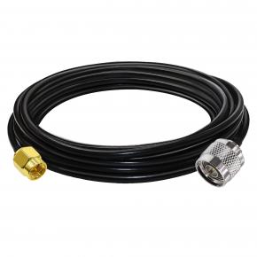 TUOLNK N SMA Cable SMA Male to N Male Extension Cable RG58 Antenna Pigtail Low Loss 50ohm SMA Male N Male Coaxial Cable for Wi-Fi Radios GPS Antenna 16.4ft(5M)
