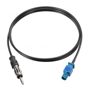 Bingfu Universal Vehicle Car Stereo FM AM Radio Antenna Adapter Cable Fakra Z Male to DIN Plug Connector Cable 1M 3.28ft for Car Stereo Audio HD Radio Head Unit CD Media Player Receiver